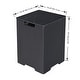 preview thumbnail 7 of 10, Elementi Plus 25 in. H Marble Porcelain Propane Tank Cover with Removable Lid