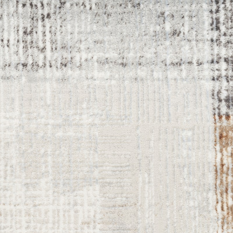 Nourison Home Iliana Indoor only Grey Abstract Area Rug