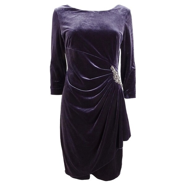 alex evenings velvet dress