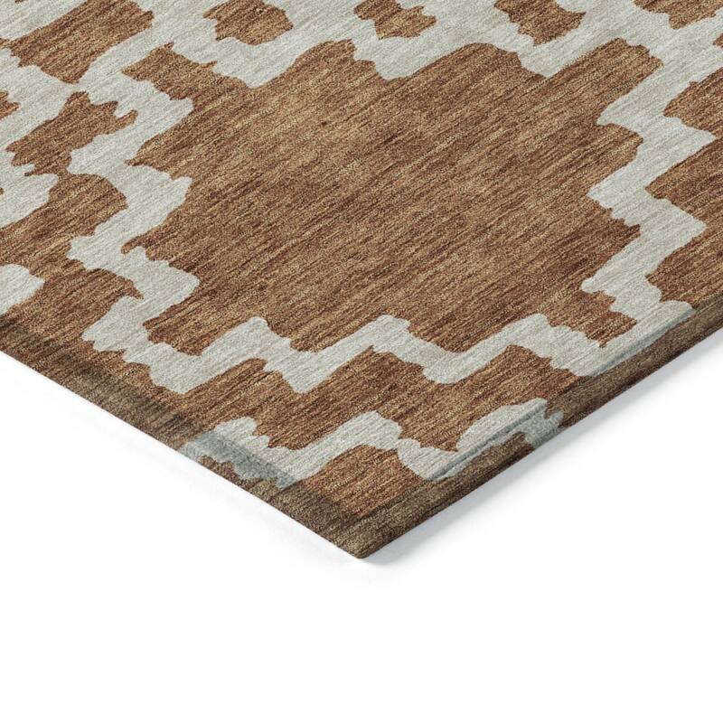 HomeRoots Geometric Transitional Rectangle Outdoor Rug
