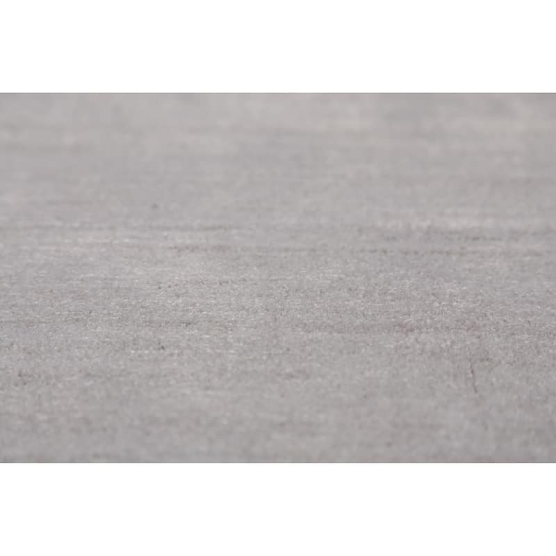 Silver / Gray Gabbeh Indian Area Rug Hand-Knotted Wool Carpet - 8'0" x 10'1"