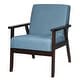 preview thumbnail 19 of 64, Costway Set of 2 Fabric Accent Armchair Solid Wood Upholstered Lounge - See Details