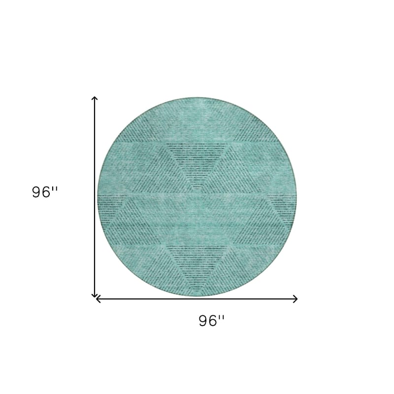 HomeRoots Geometric Transitional Rectangle Outdoor Rug
