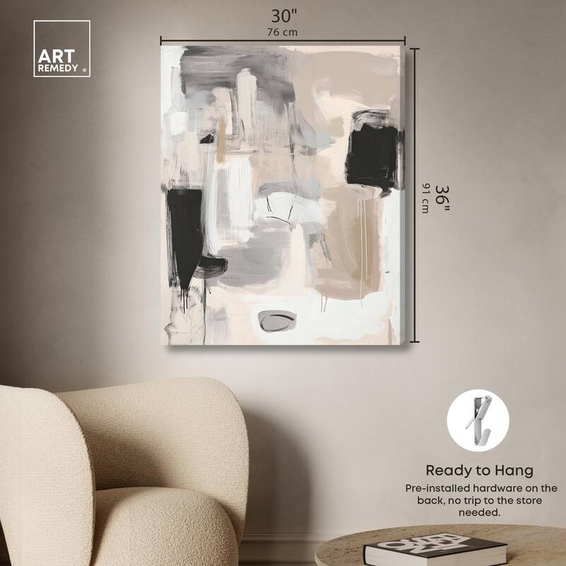 Beauty of Beige II Canvas by Art Remedy, Gallery Wrapped