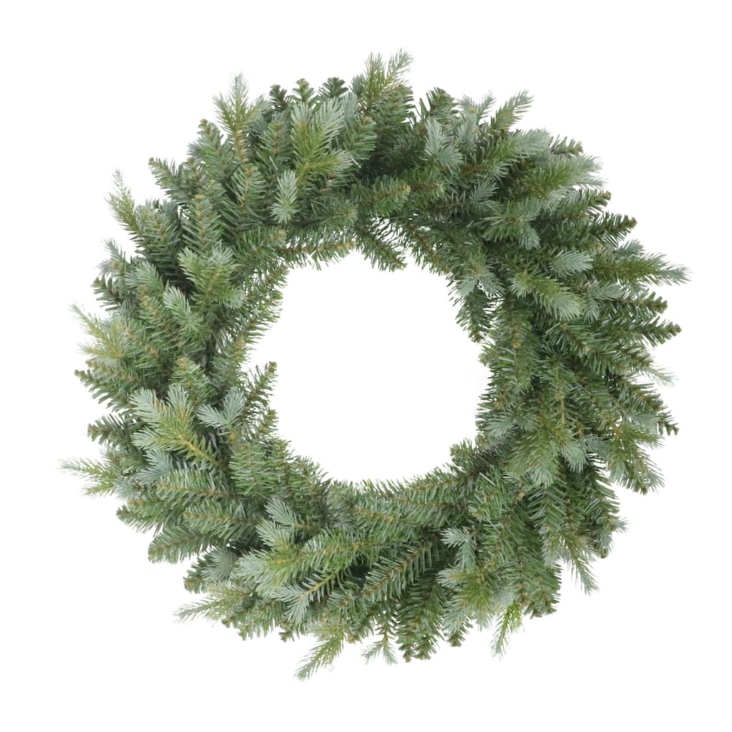 Puleo International 24" Linden Fir Artificial Blue/Green Christmas Wreath