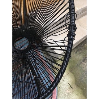 Sarcelles Modern Wicker Patio Chairs by Corvus (Set of 2)