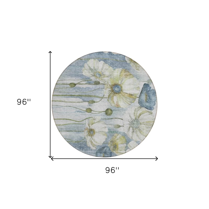 HomeRoots Floral Transitional Rectangle Outdoor Rug