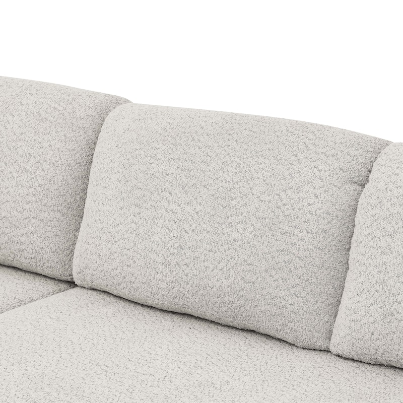 3 in 1 Convertible Sleeper Sofa Couch, 86.2 Inch L Shaped Sectional Sofa with Built In Storage Chaise and Pull Out Bed
