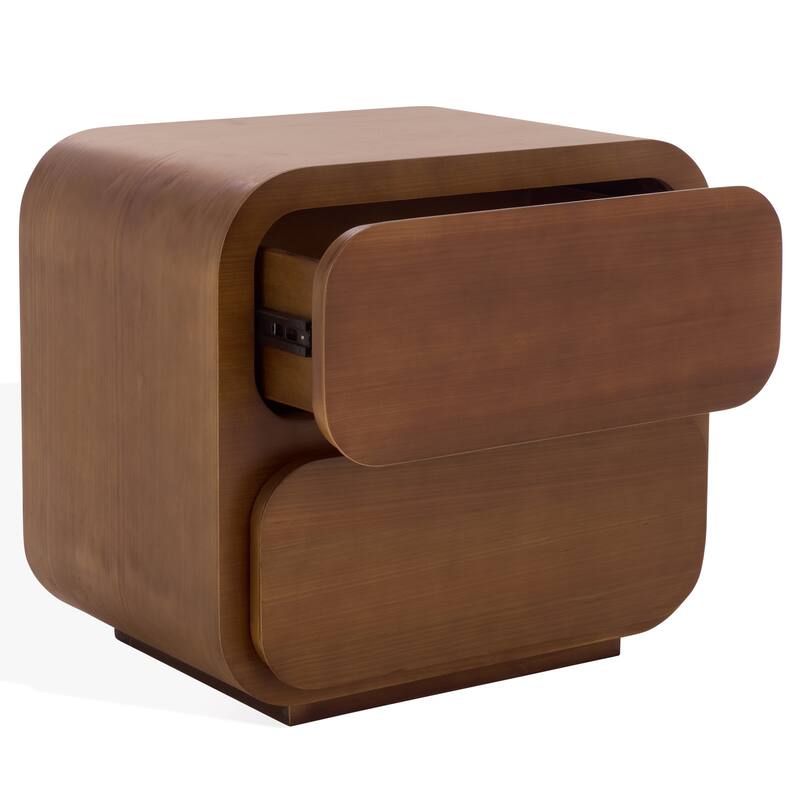 SAFAVIEH Couture Herald 2-Drawer Wood Nightstand