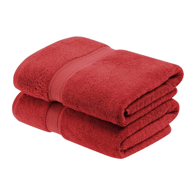 Superior Egyptian Cotton Pile Heavyweight Bath Towel Set of 2
