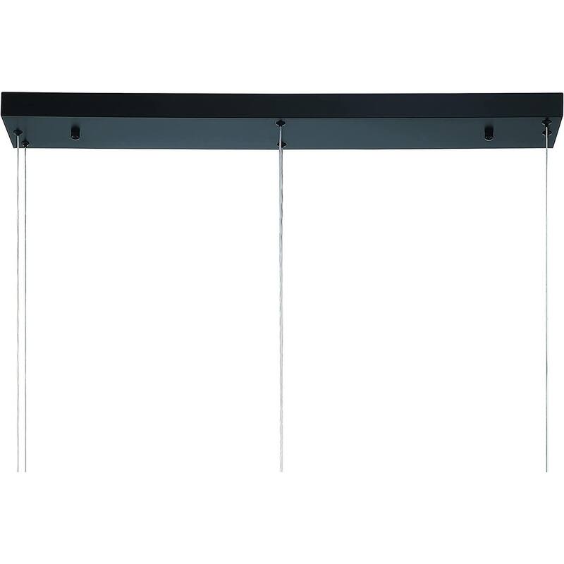 3-Light Unique Geometric LED Chandelier - 23.62'' H x 35.43'' W x 4.72''D