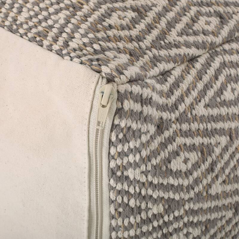 Amuleto Hand Crafted Cotton Pouf,Comfortable choice, multiple functions, classic design, and cozy corners and