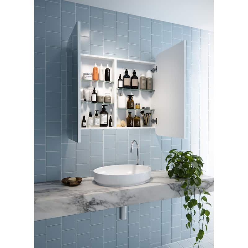 Glass Warehouse MC2-SQ-36X32 Erzi 36" x 32" Frameless Double Door