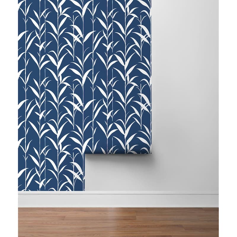 NextWall Bamboo Leaves Peel and Stick Wallpaper