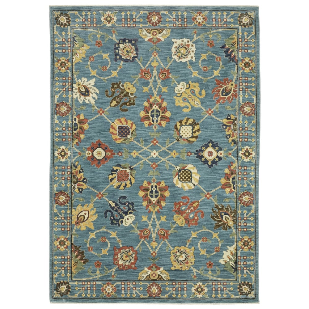 Style Haven Federica Floral Oriental Fringe Edge Area Rug