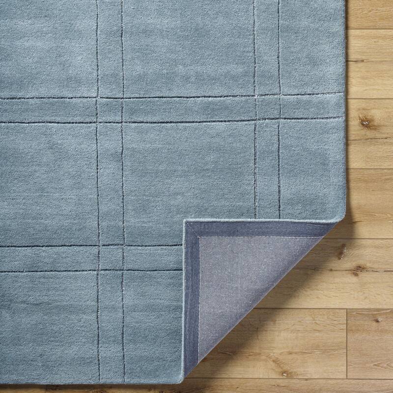 Keshaun Casual Solid Color Wool Area Rug