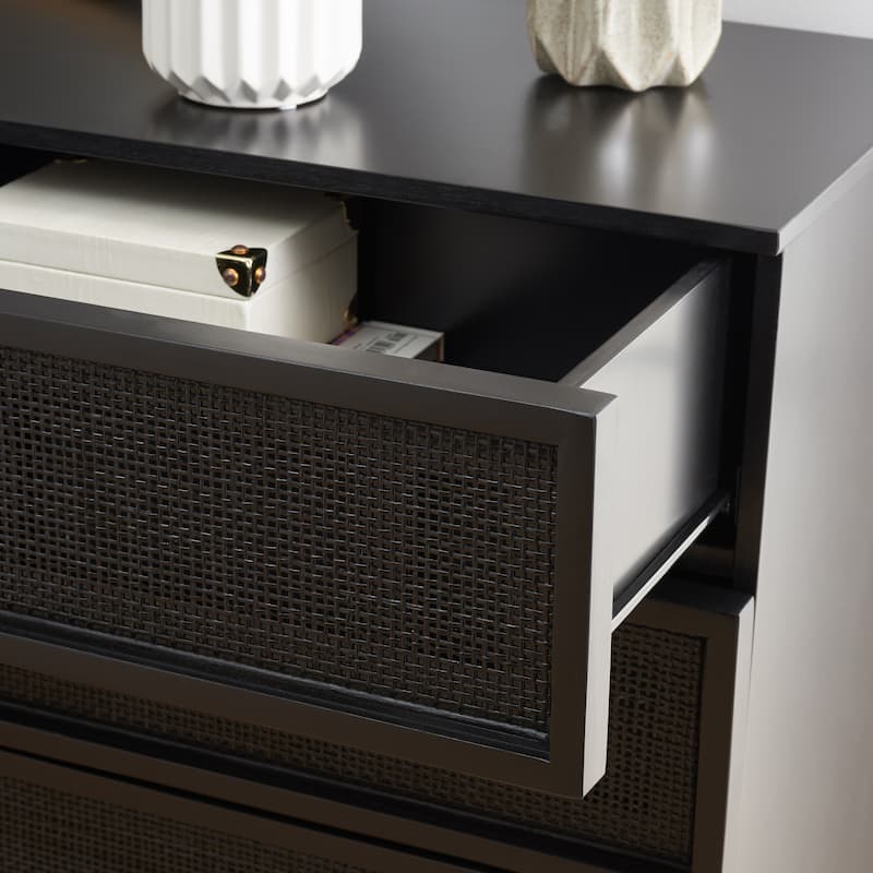 SAFAVIEH Audrey 6 Drawer Rattan Dresser