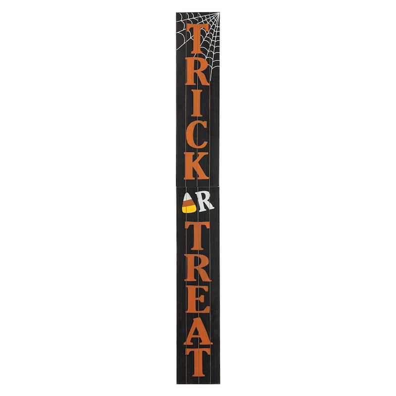 Glitzhome Halloween Wooden Porch Sign Decor