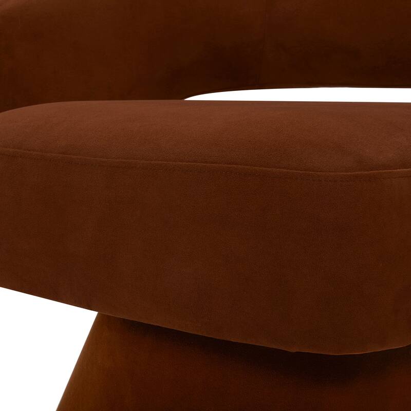 Spruce & Spring Jamie Swivel Fabric Accent Chair