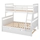 preview thumbnail 8 of 7, Twin over Full Bunk Bed with Ladder, Twin Size Trundle, Safety Guardrail