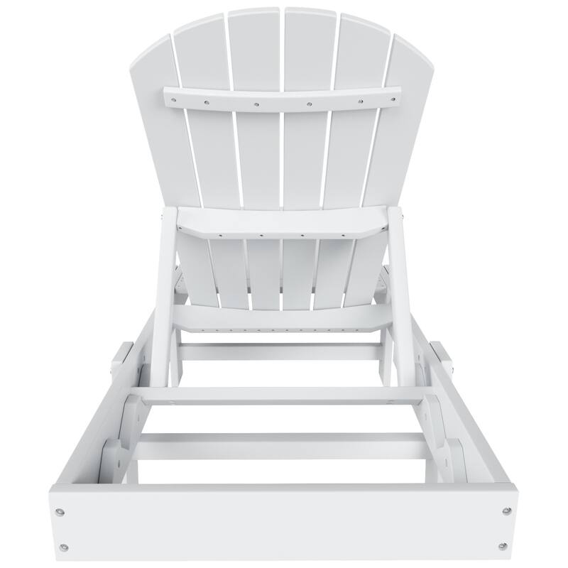 Altura Armless Poly Eco-Friendly All Weather Reclining Chaise Lounge (Set of 2)