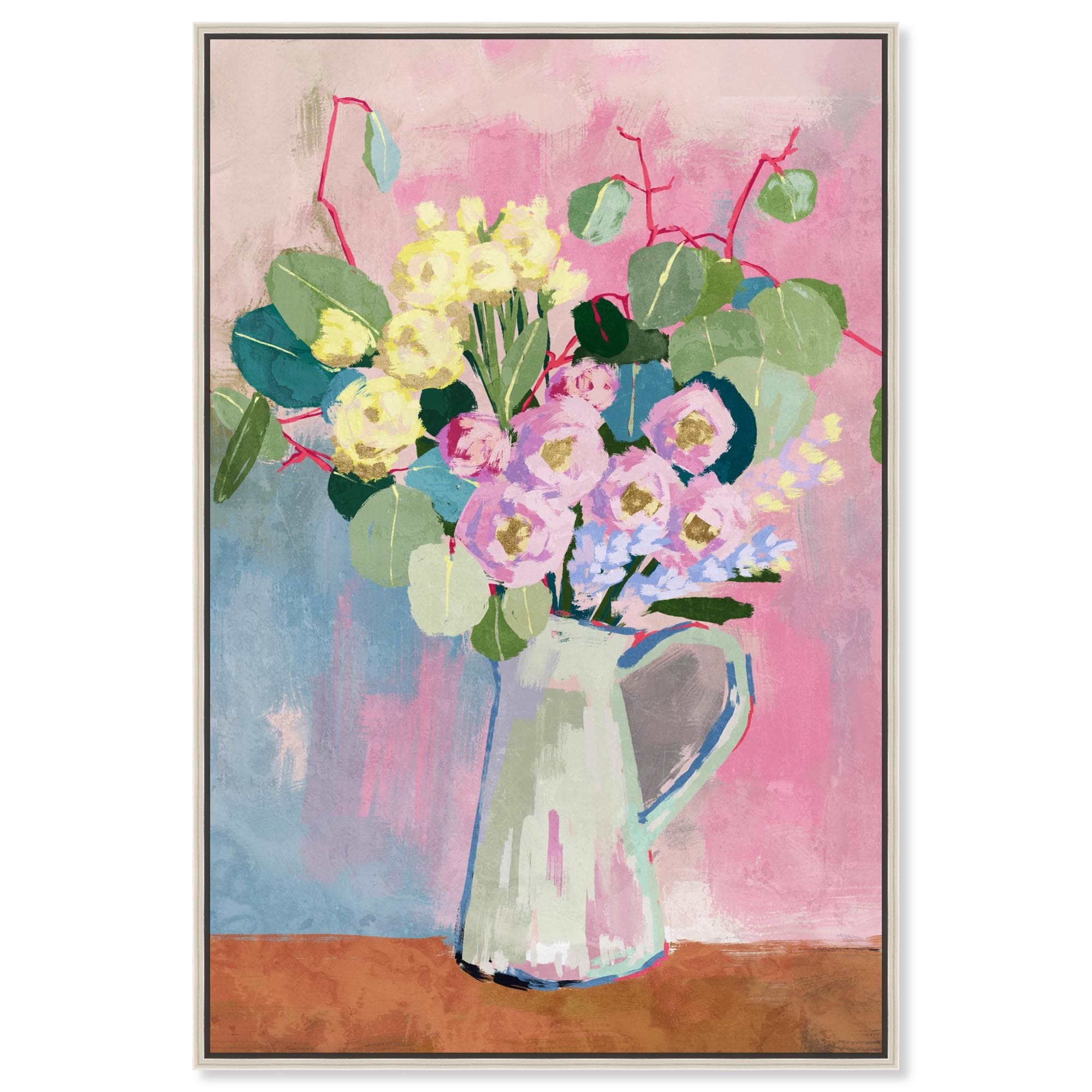 Her Favorite Vase Canvas Spring Floral Wall Art by Art Remedy