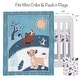 preview thumbnail 2 of 6, Lambs & Ivy Disney Baby Lion King Adventure Blue 3-Piece Mini Crib Bedding Set
