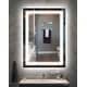 preview thumbnail 14 of 38, KIOTEE LED Mirror Lights Anti-Fog Frameless Bathroom Vanity Mirror in Tempered Glass 28x20