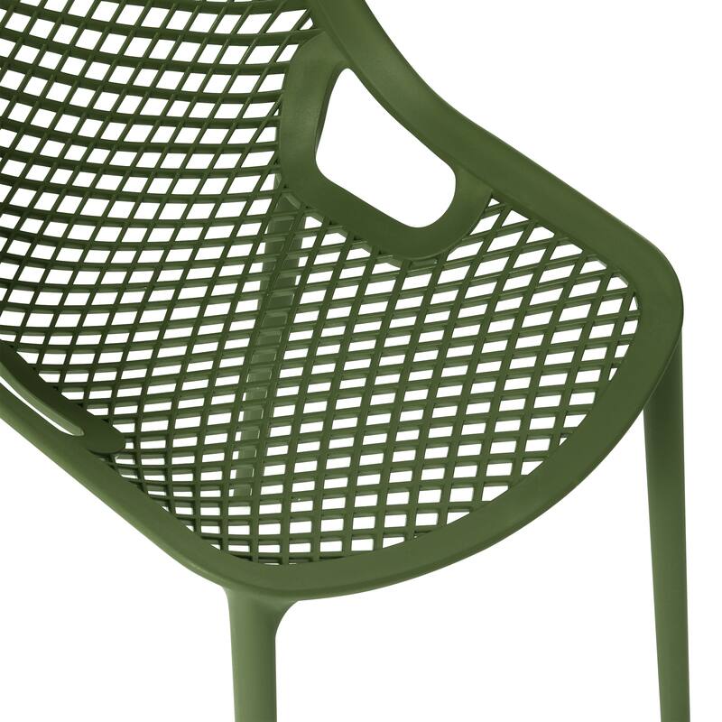 Frond and Form Outdoor Stacking Dining Side Chair (Set of 2)