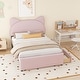 preview thumbnail 3 of 56, Upholstered Platform Bed with Cartoon Ear Headboard and Drawers