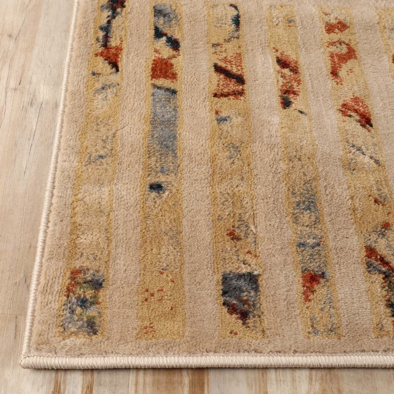 Superior Modern Geometric Lines Abstract Boho Runner or Area Rug