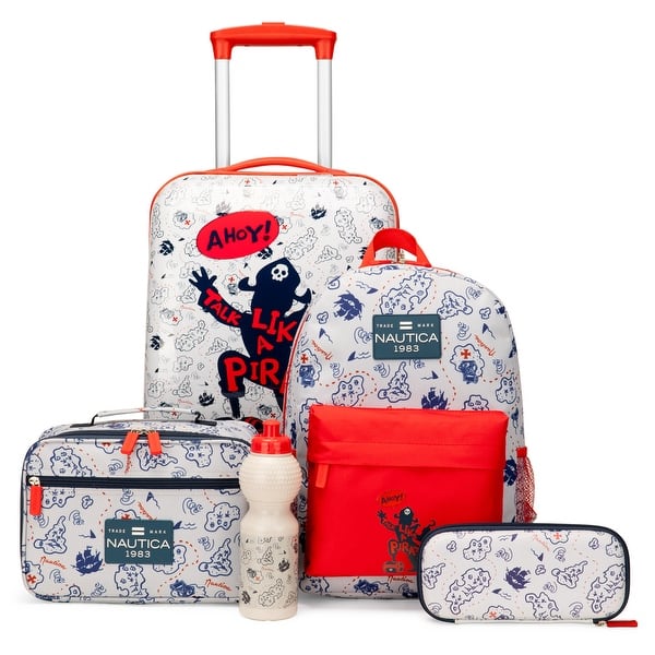 slide 2 of 62, Nautica Kids 18" Back to School Carry-on 5-Piece Luggage Set