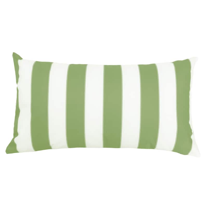 Olivia Striped Outdoor Throw Pillow