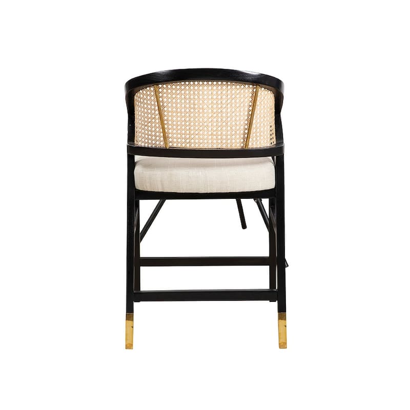 Furniture Classics Wood Black Royce Counter Barstool