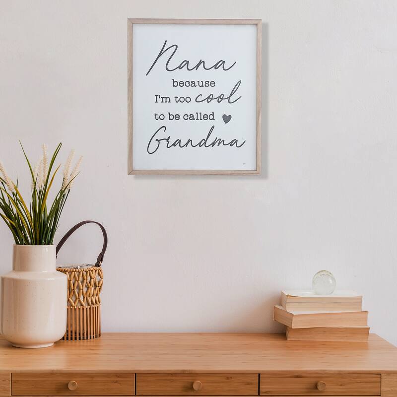 Framed Wood Sign For Grandma