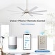preview thumbnail 70 of 128, Sofucor 52/66/72/76/84Inch Large Ceiling Fan with Dimmable LED Light ,Remote&APP Control,8 Blades for Large Living Room,Porch