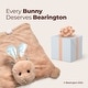 preview thumbnail 5 of 4, Bearington Baby Bunny Tail Belly Blanket, Plush Stuffed Animal Tummy Time Play Mat