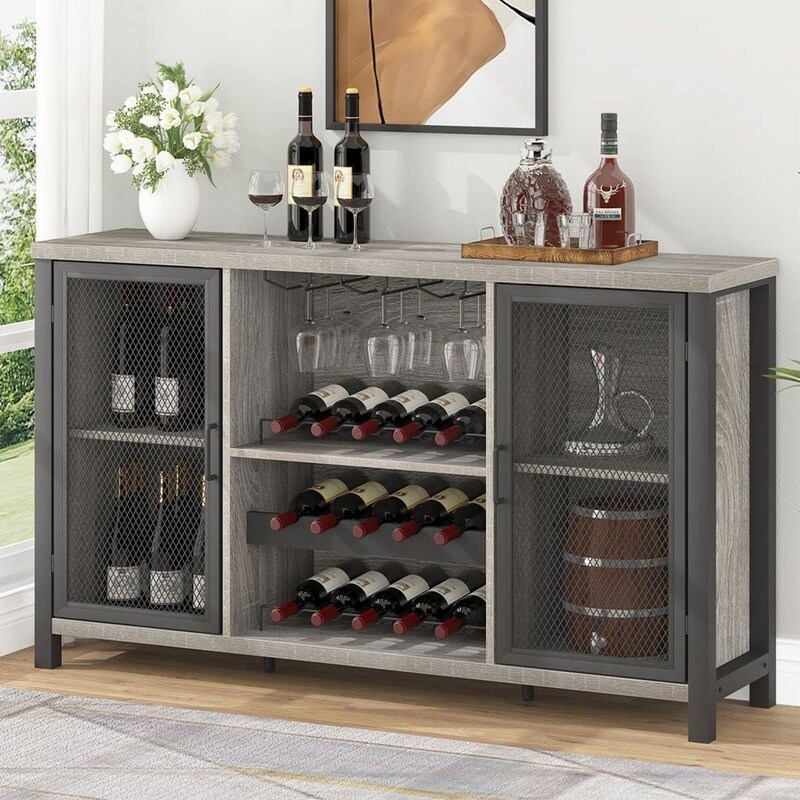 Counter height table with wine storage new arrivals