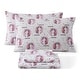 preview thumbnail 26 of 82, HLC.ME Printed Kids Bed Sheets - Patterned Bed Sheet Set - Wrinkle Resistant & Ultra Soft - For Mattresses up to 15 Inches Deep White Unicorn - Full