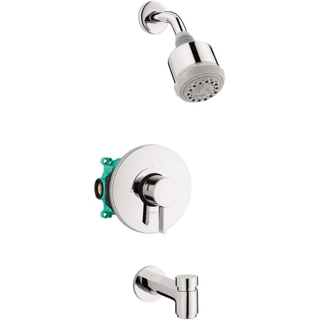 Hansgrohe Clubmaster Tub and Shower Trim Package with 2.5 GPM Multi - Chrome