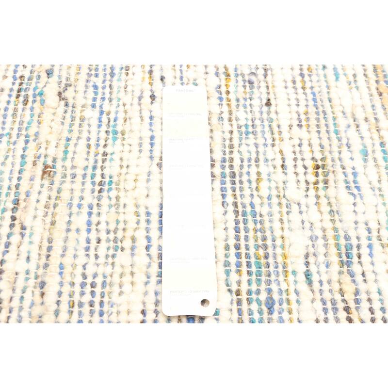 ECARPETGALLERY Braid weave Sienna Cream Wool Rug - 4'1 x 6'1