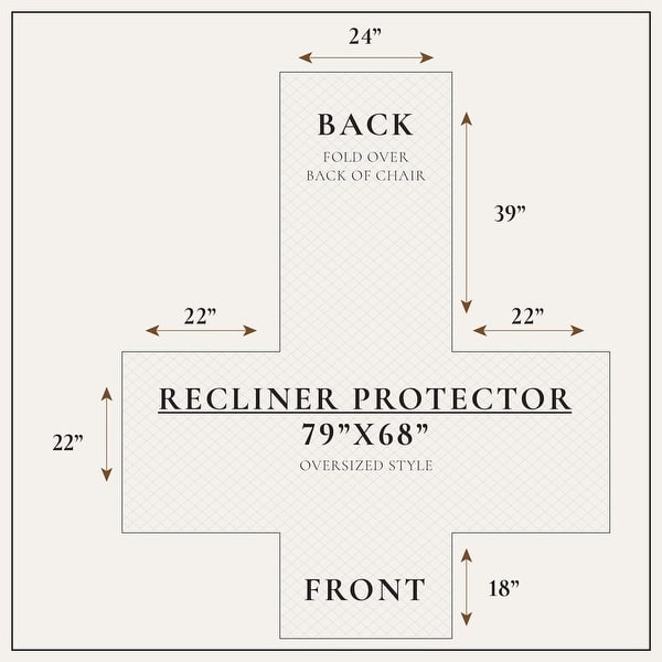 Velvet Recliner Cover Pet Furniture Protector.