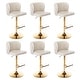 preview thumbnail 63 of 76, Upholstered Adjusatble Swivel Bar Stools Set of 2