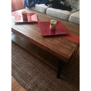 Carbon Loft Oliver Modern Rustic Natural Fir Coffee Table