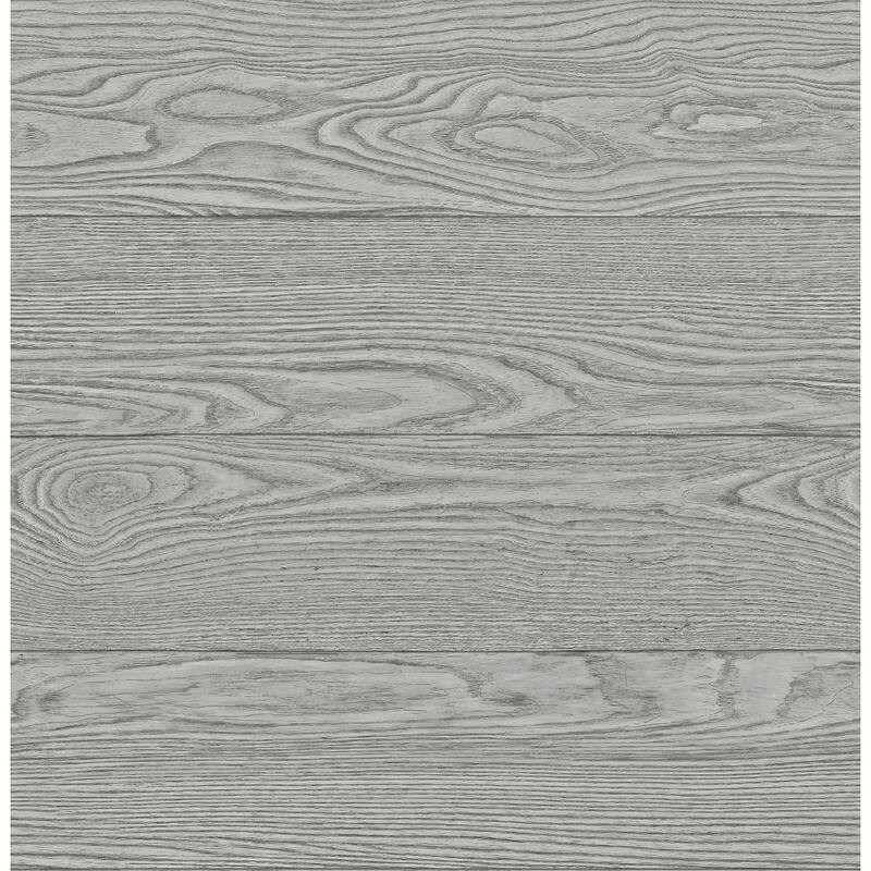 A-Street Prints Ravyn Grey Salvaged Wood Plank Wallpaper