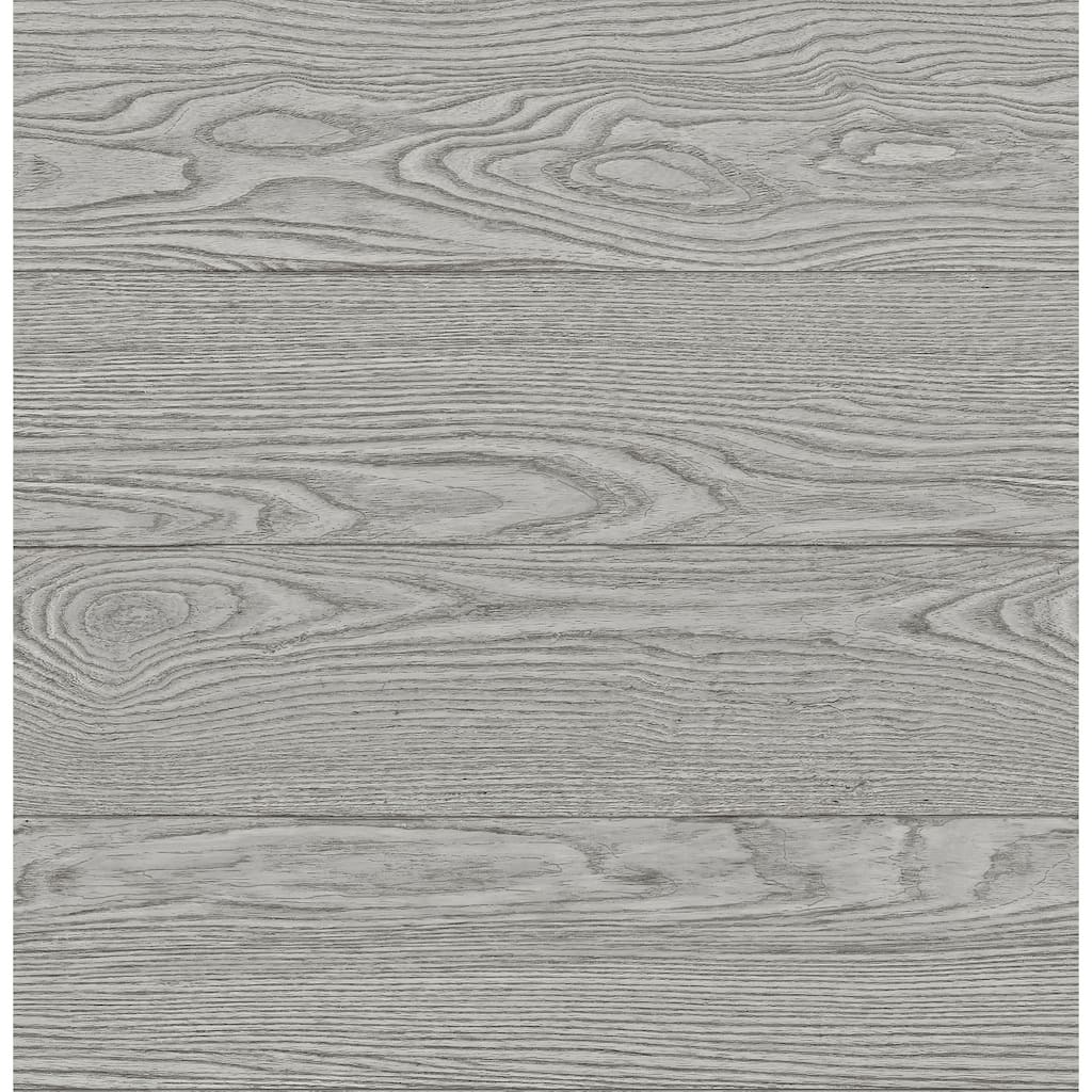 A-Street Prints Ravyn Grey Salvaged Wood Plank Wallpaper