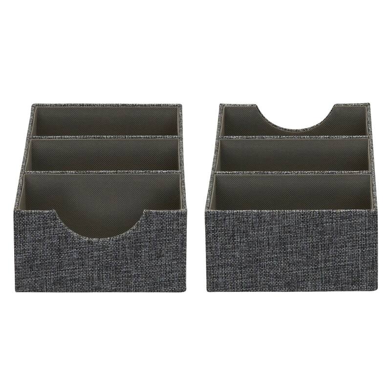 Household Essentials 3-Compartment Drawer Organizers