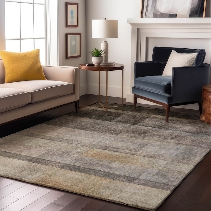 Premium Washable Super Soft Contemporary Ombre Mayfield Rug - Brown - 3' x 5' - Rectangle