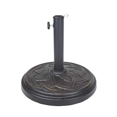 Cast Concrete 33 lb Umbrella Stand