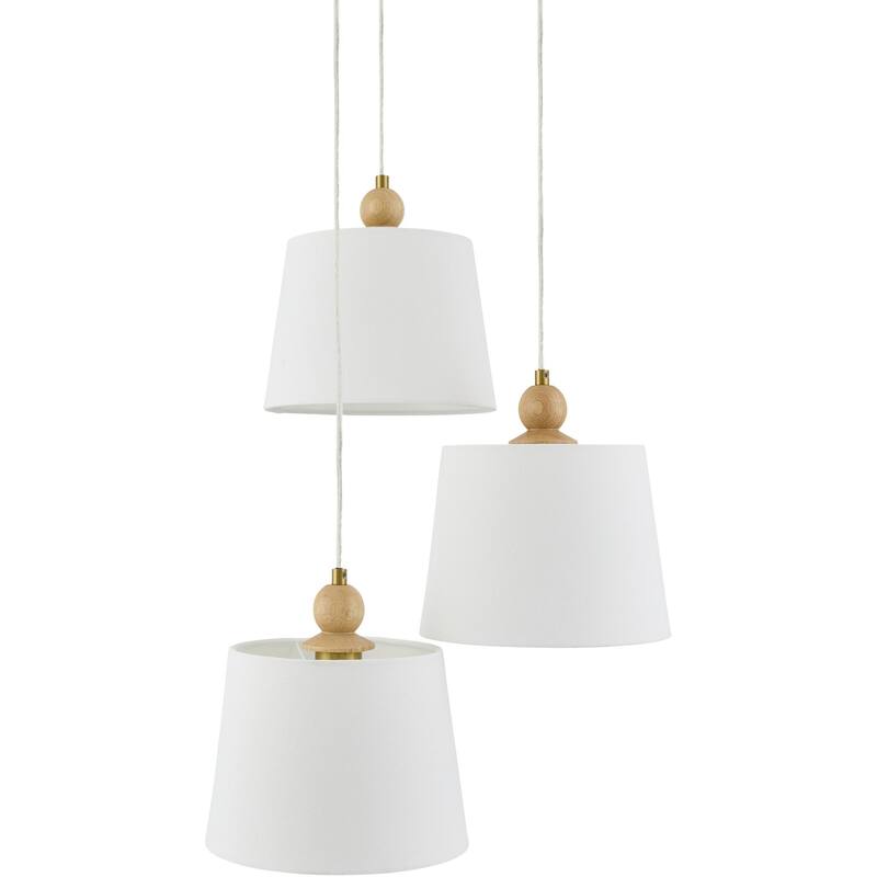 Livabliss Wiluna Rustic Chandelier - 20"L x 20"W x 59"H - Beige